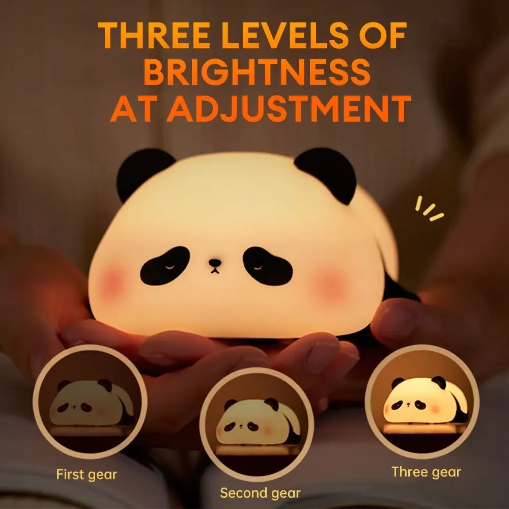 Rechargeable Cute Panda Silicone LED Night Light