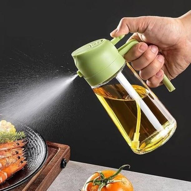 2-in-1 Oil Sprayer & Dispenser Bottle