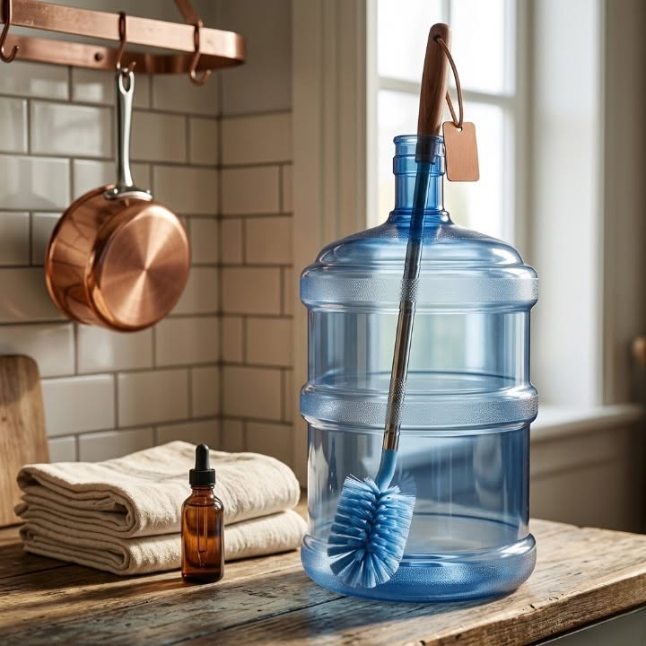 Long Handle Bottle Cleaning Brush for 3 & 5 Gallon Water Dispensers